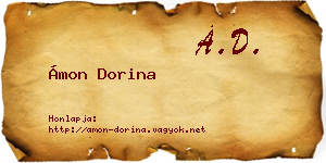 Ámon Dorina névjegykártya