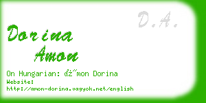 dorina amon business card